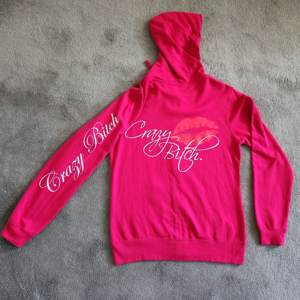 Pink Zip Up Sweatshirt